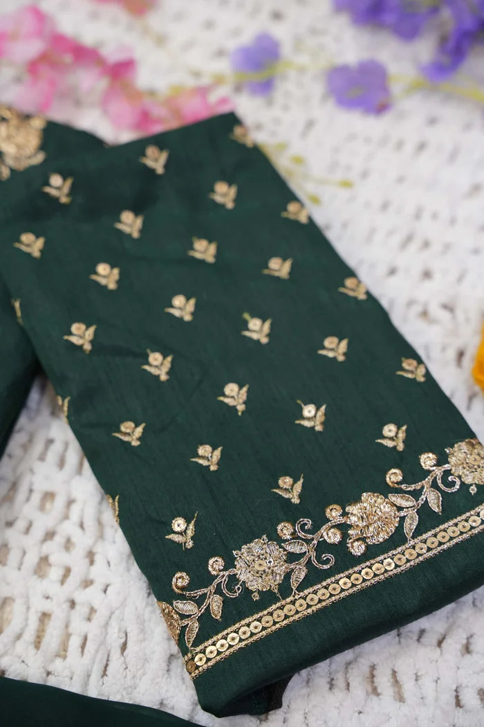 దక్షిణ భారత పండుగ సాంప్రదాయ హాఫ్ చీర (ఛవి)