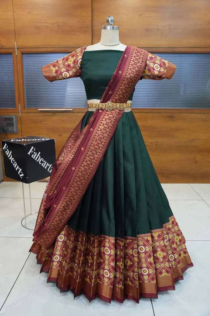 South Indian Festival Traditional Half Saree (ArrowPattu)