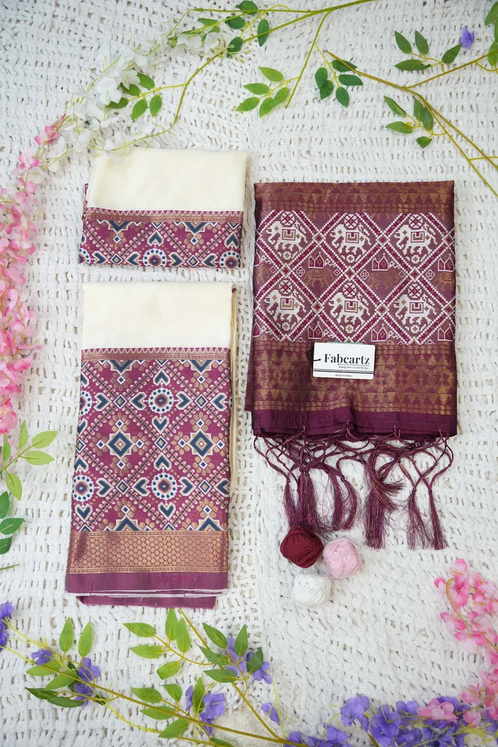 South Indian Festival Traditional Half Saree (ArrowPattu)