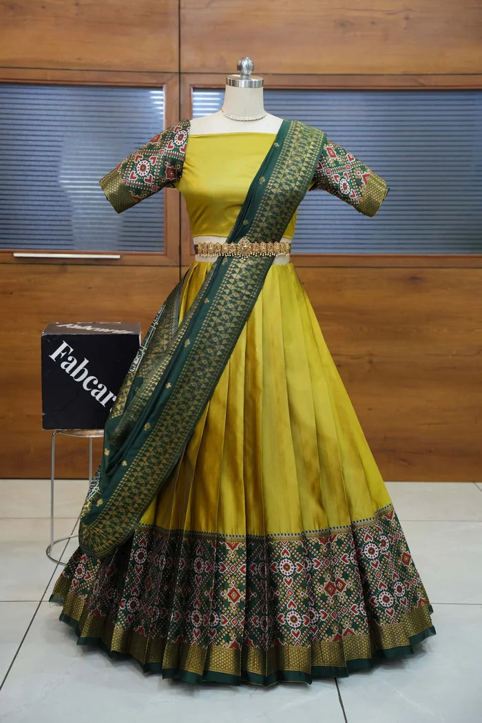 South Indian Festival Traditional Half Saree (ArrowPattu)