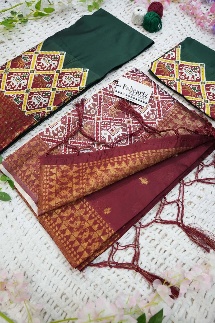 South Indian Festival Traditional Half Saree (GajjaPattu)