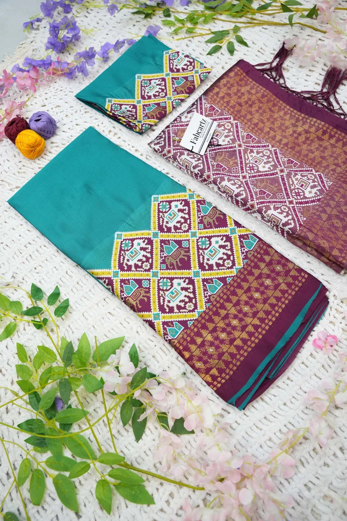 South Indian Festival Traditional Half Saree (GajjaPattu)