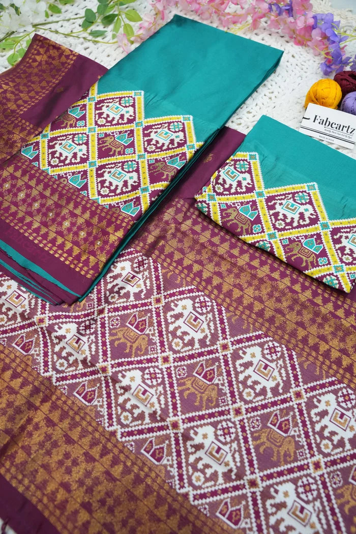 South Indian Festival Traditional Half Saree (GajjaPattu)