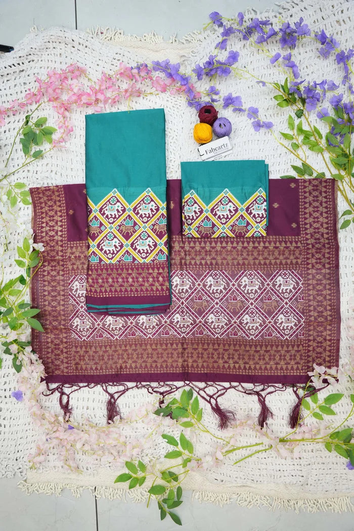 South Indian Festival Traditional Half Saree (GajjaPattu)