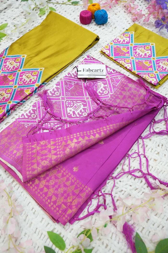 South Indian Festival Traditional Half Saree (GajjaPattu)
