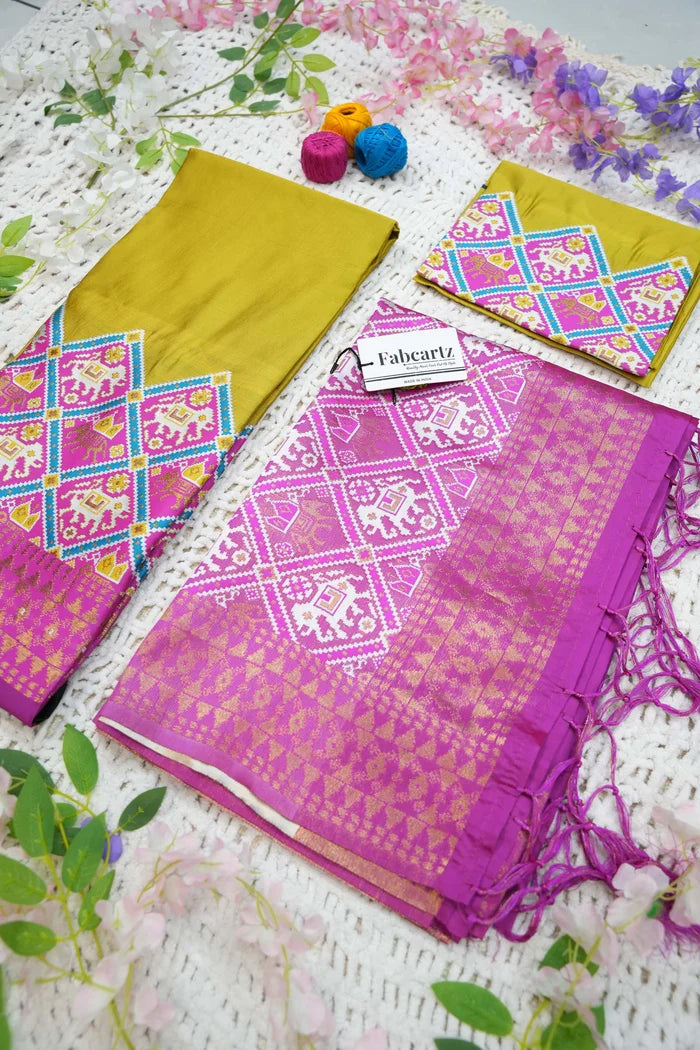 South Indian Festival Traditional Half Saree (GajjaPattu)