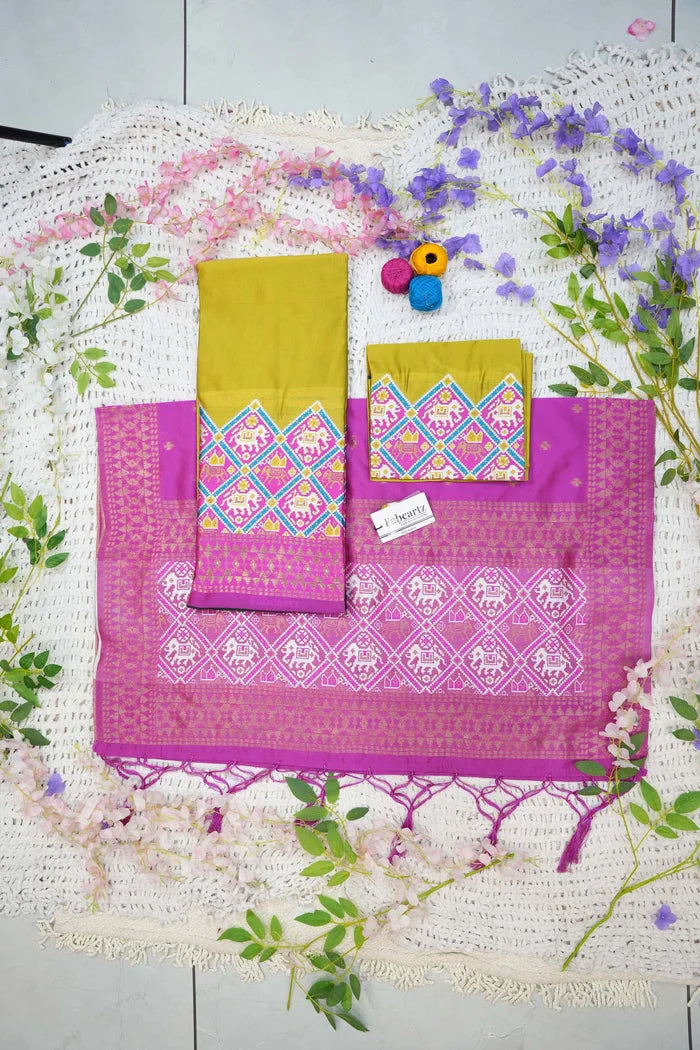 South Indian Festival Traditional Half Saree (GajjaPattu)