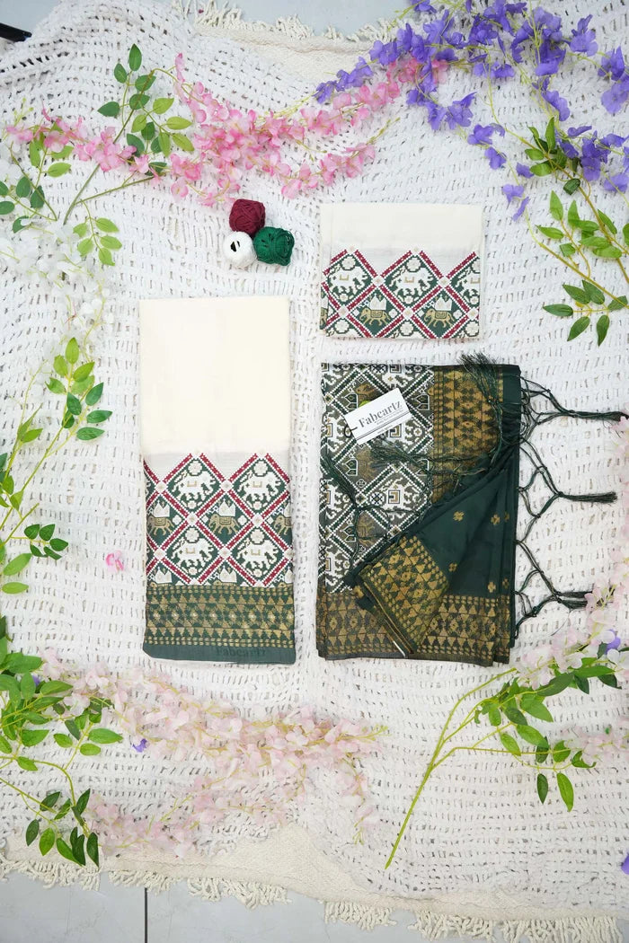 South Indian Festival Traditional Half Saree (GajjaPattu)