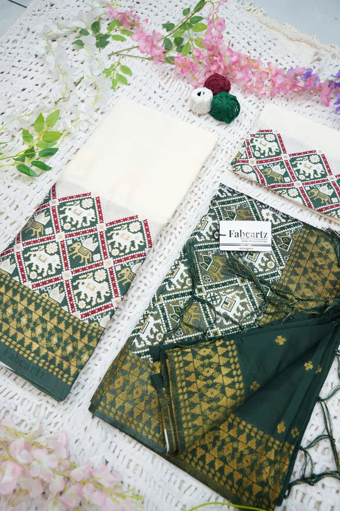 South Indian Festival Traditional Half Saree (GajjaPattu)