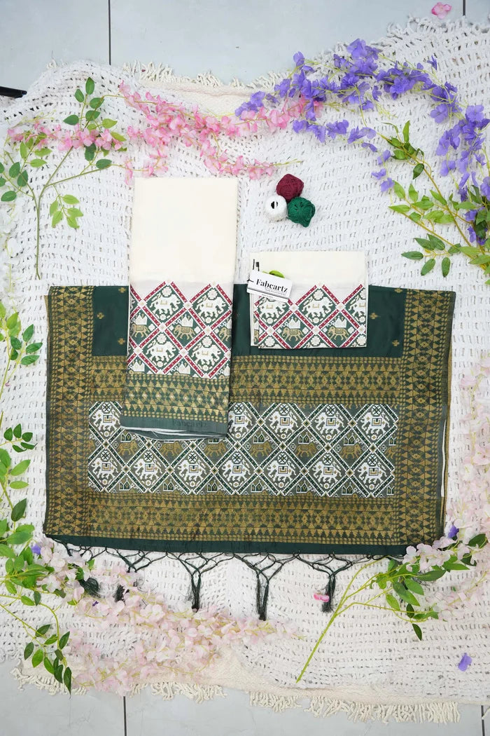 South Indian Festival Traditional Half Saree (GajjaPattu)