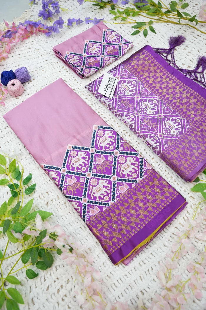 South Indian Festival Traditional Half Saree (GajjaPattu)