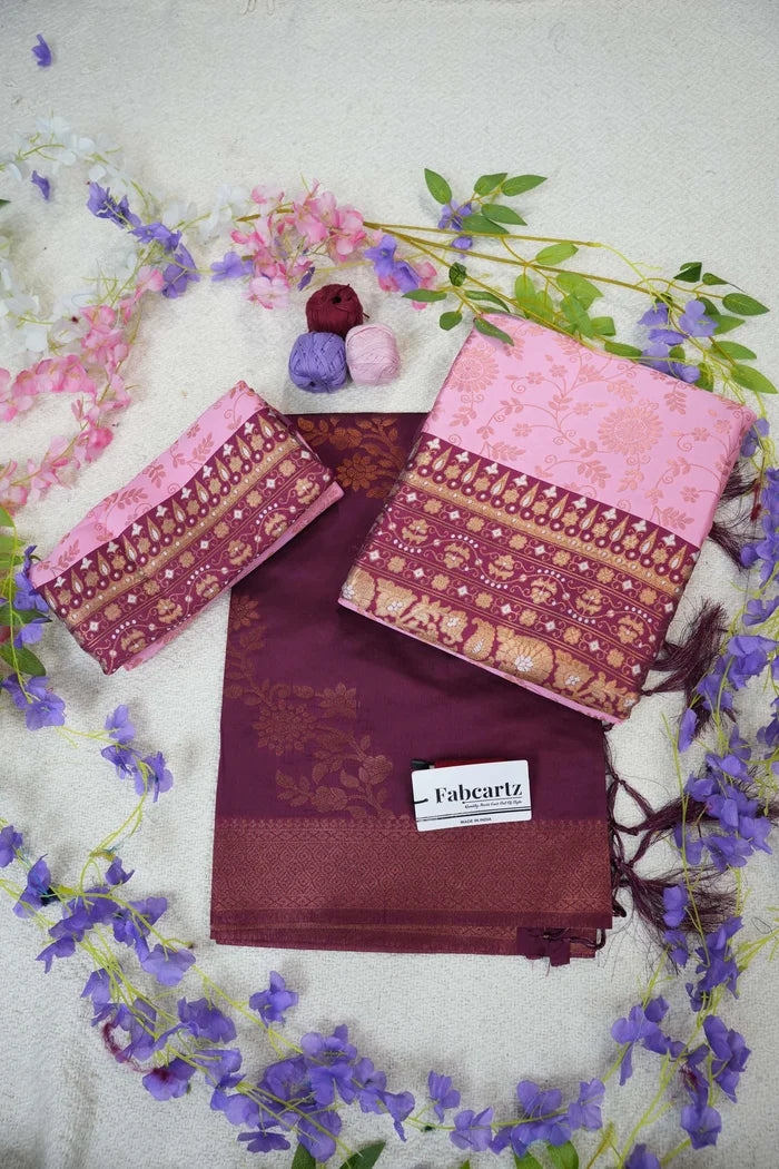 దక్షిణ భారత పండుగ సాంప్రదాయ హాఫ్ చీర (ఛవి)