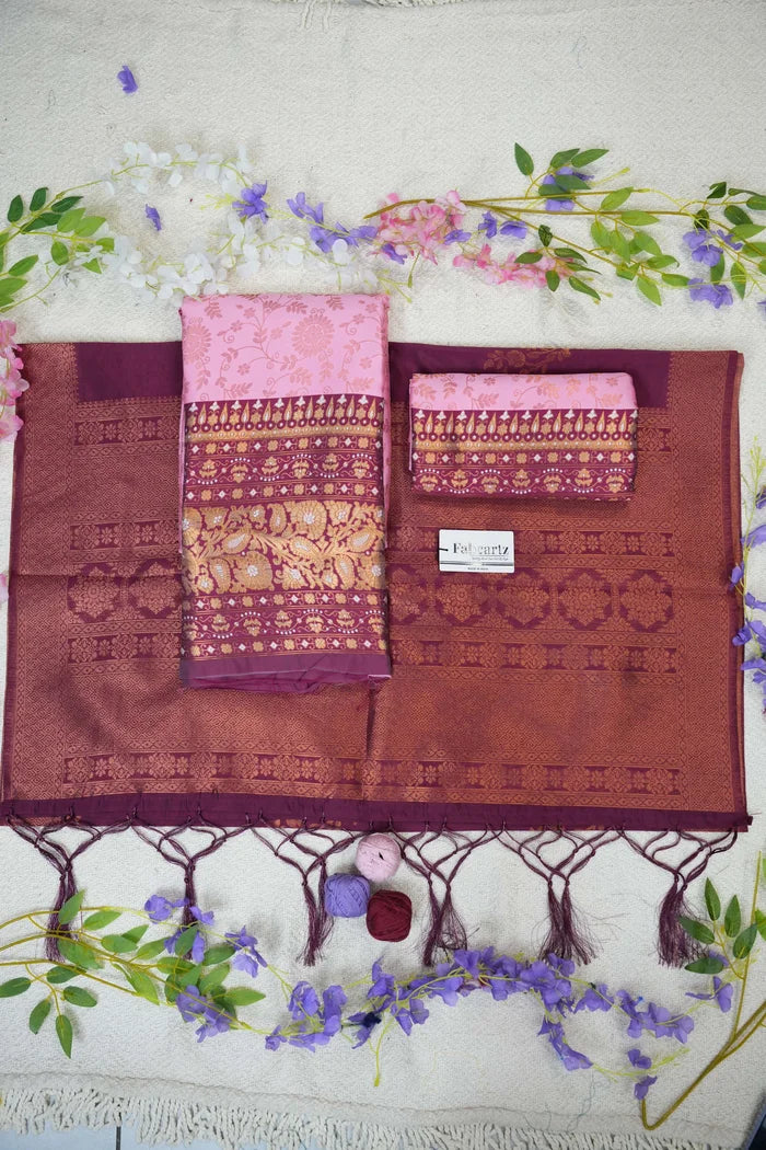 దక్షిణ భారత పండుగ సాంప్రదాయ హాఫ్ చీర (ఛవి)