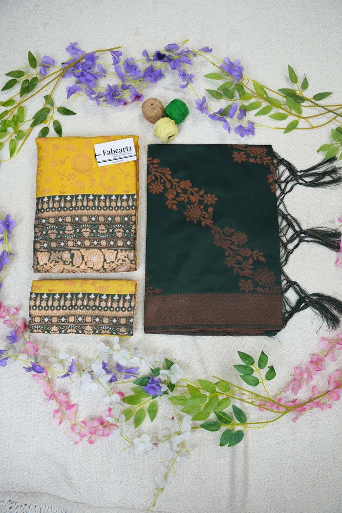 దక్షిణ భారత పండుగ సాంప్రదాయ హాఫ్ చీర (ఛవి)