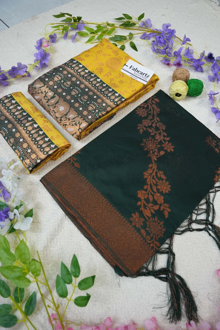 దక్షిణ భారత పండుగ సాంప్రదాయ హాఫ్ చీర (ఛవి)