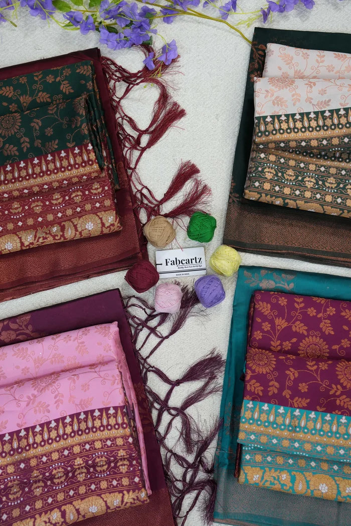 దక్షిణ భారత పండుగ సాంప్రదాయ హాఫ్ చీర (ఛవి)