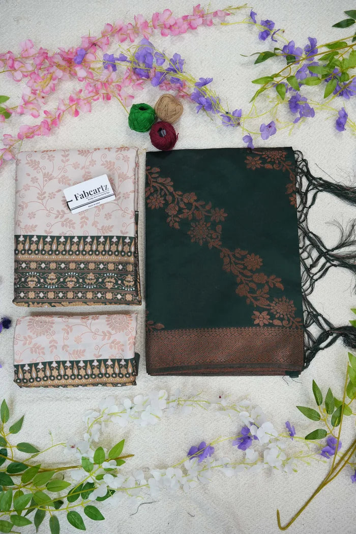 దక్షిణ భారత పండుగ సాంప్రదాయ హాఫ్ చీర (ఛవి)