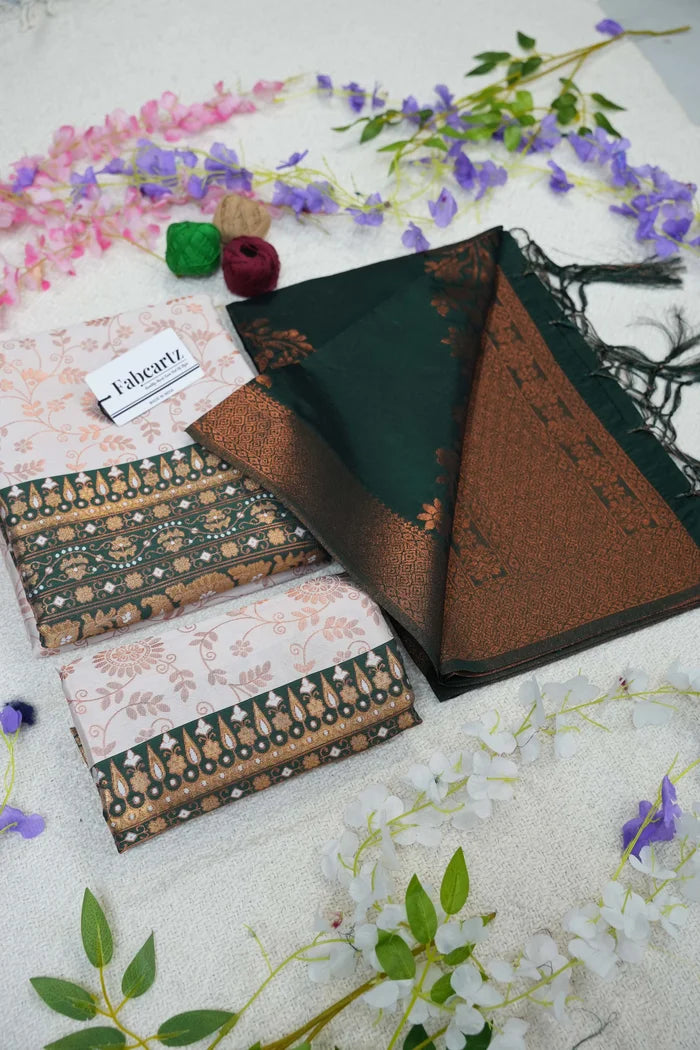 దక్షిణ భారత పండుగ సాంప్రదాయ హాఫ్ చీర (ఛవి)