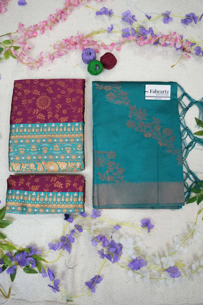 దక్షిణ భారత పండుగ సాంప్రదాయ హాఫ్ చీర (ఛవి)