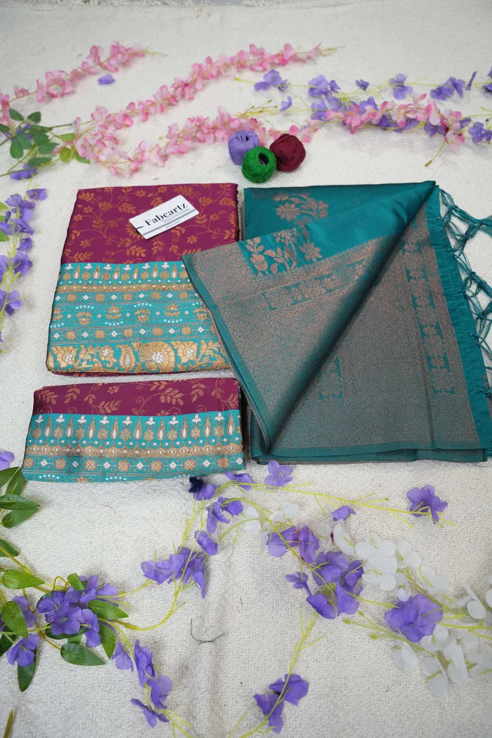 దక్షిణ భారత పండుగ సాంప్రదాయ హాఫ్ చీర (ఛవి)