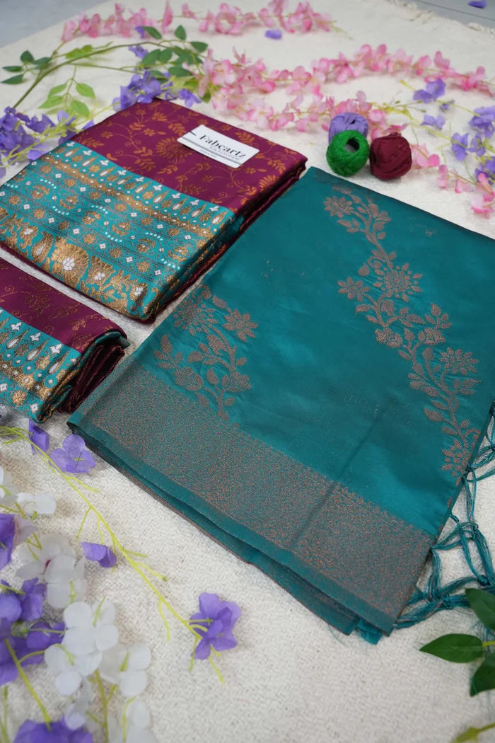 దక్షిణ భారత పండుగ సాంప్రదాయ హాఫ్ చీర (ఛవి)