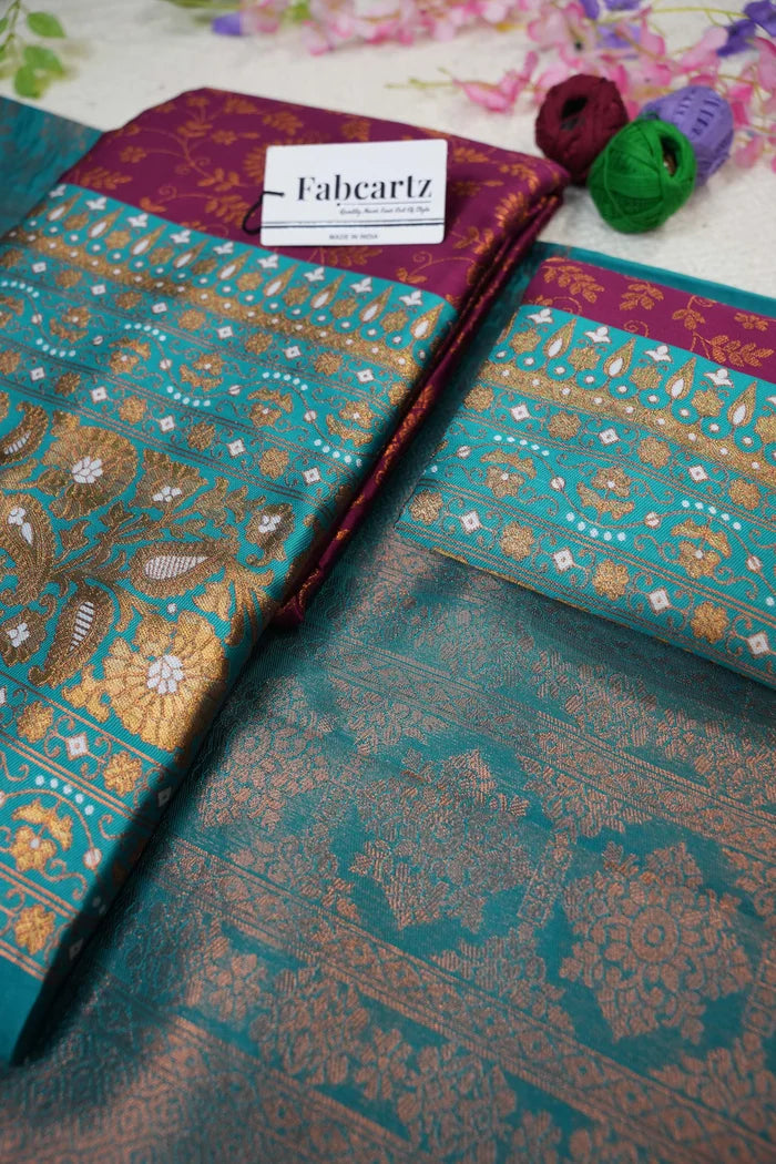 దక్షిణ భారత పండుగ సాంప్రదాయ హాఫ్ చీర (ఛవి)