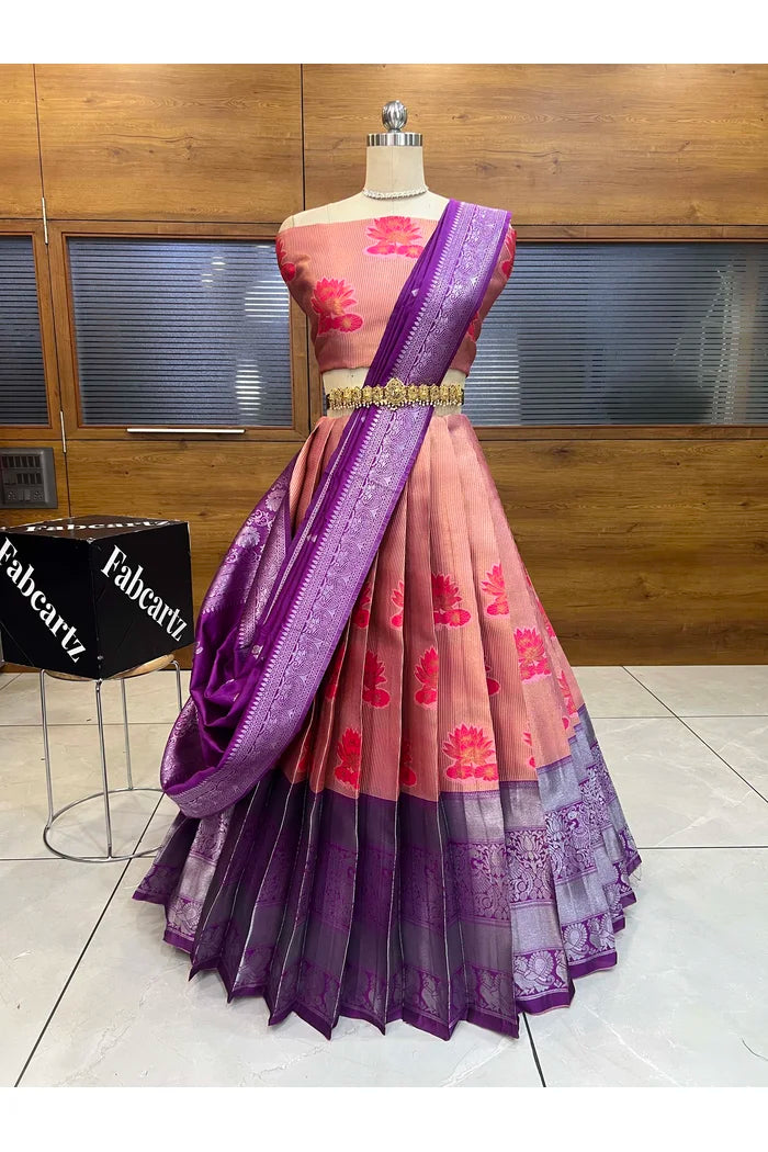 South Indian Festival Traditional Half Saree (Srikarthikeyan)