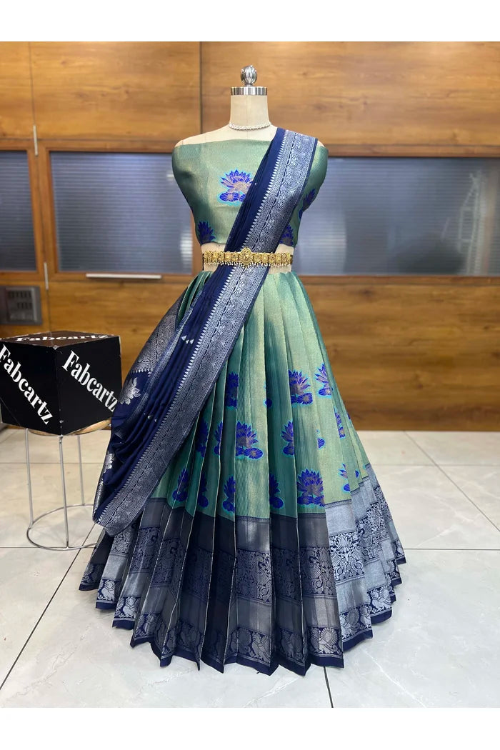 South Indian Festival Traditional Half Saree (Srikarthikeyan)