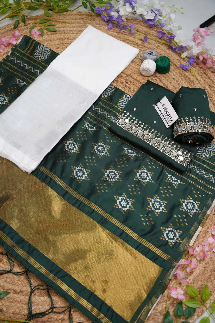 దక్షిణ భారత పండుగ సాంప్రదాయ హాఫ్ చీర (MYR)