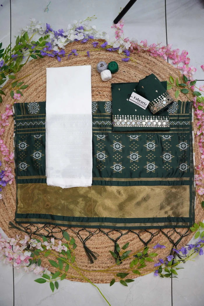 South Indian Festival Traditional Half Saree (Myriti)