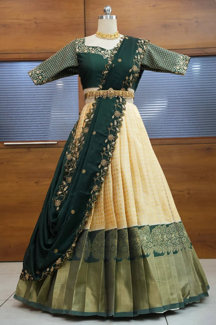 South Indian Festival Traditional Half Saree (KanchiRango)