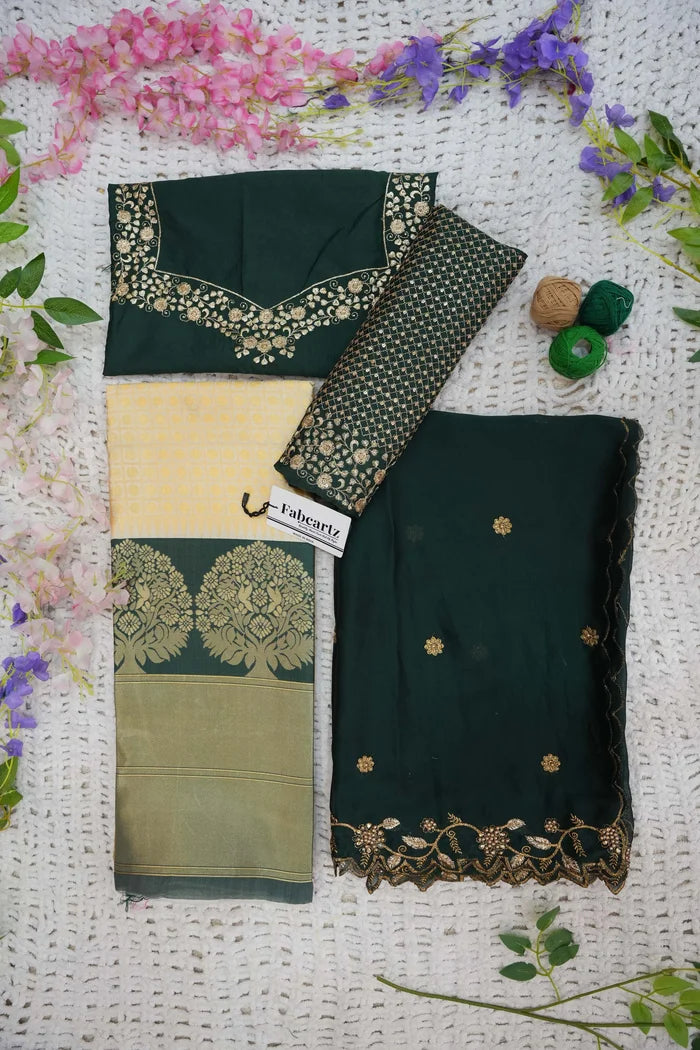 South Indian Festival Traditional Half Saree (KanchiRango)