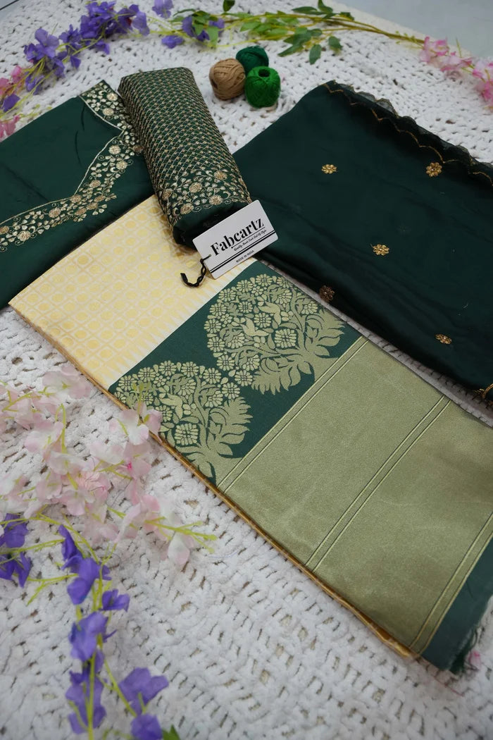 South Indian Festival Traditional Half Saree (KanchiRango)