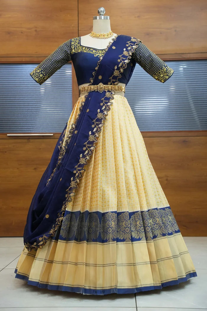 South Indian Festival Traditional Half Saree (KanchiRango)