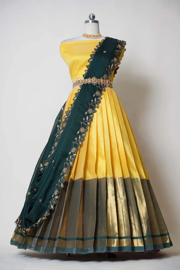 South Indian Festival Traditional Half Saree (Aghore)