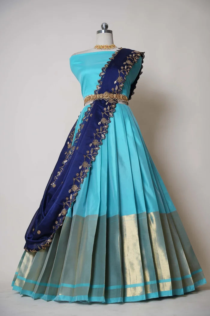 South Indian Festival Traditional Half Saree (Aghore)