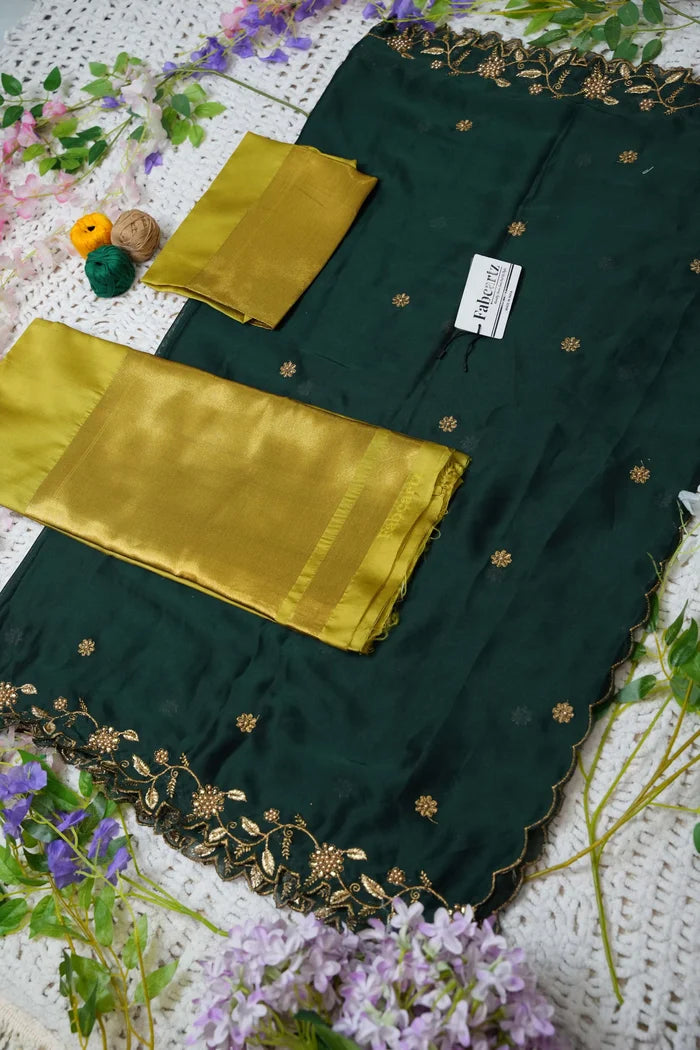 దక్షిణ భారత పండుగ సాంప్రదాయ హాఫ్ చీర (ఛవి)