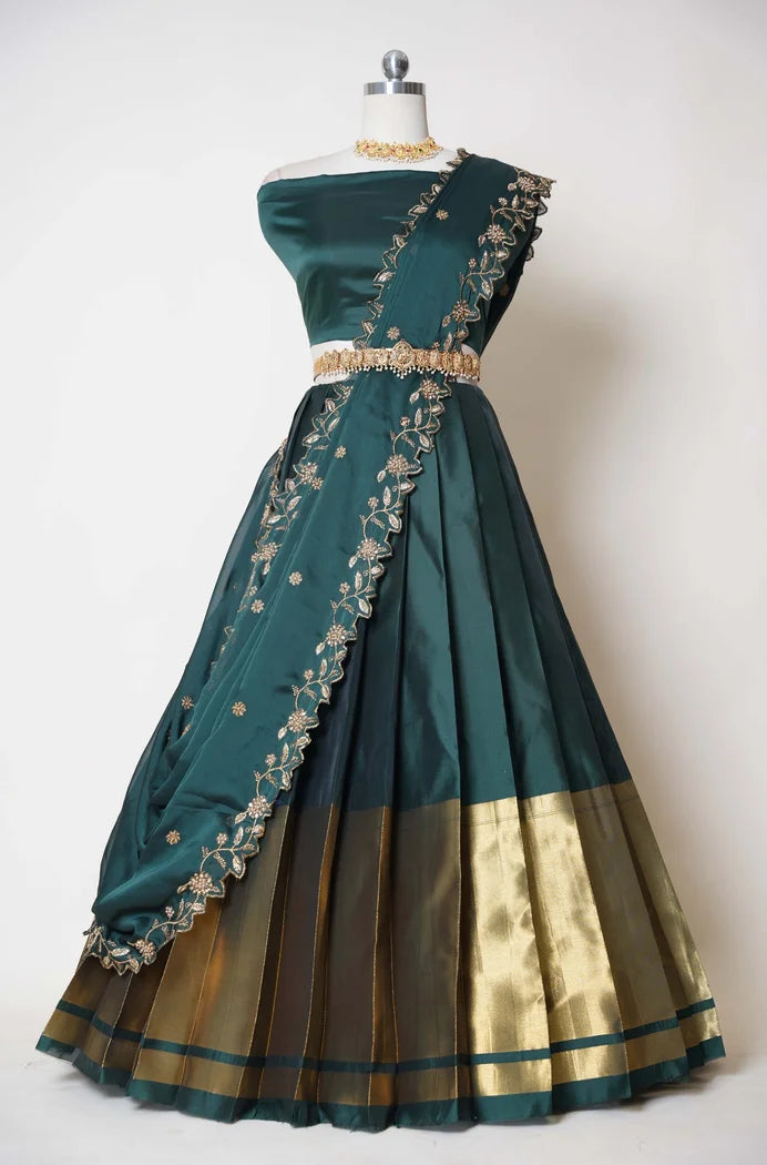 South Indian Festival Traditional Half Saree (Aghore)