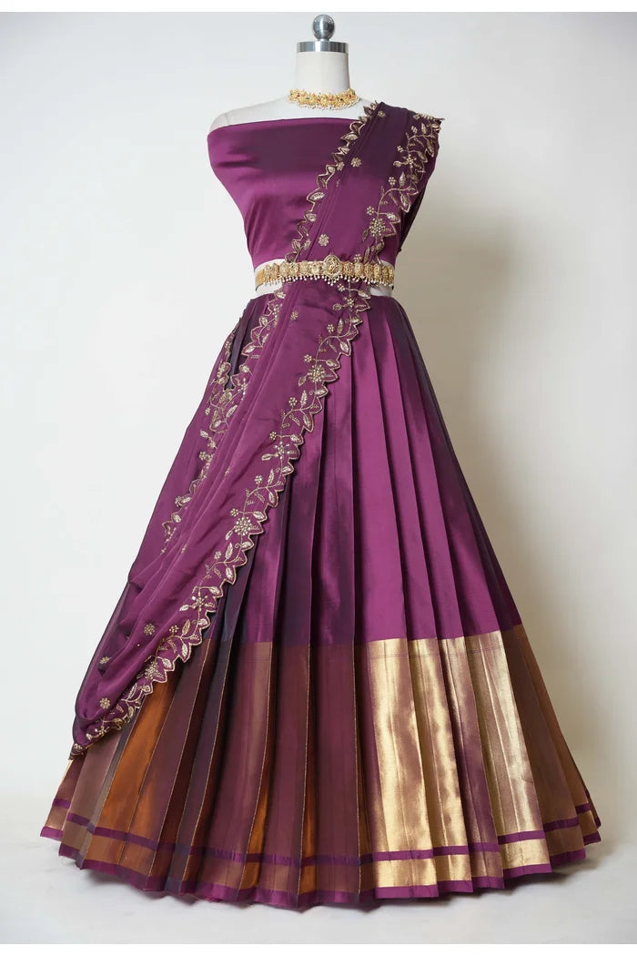 South Indian Festival Traditional Half Saree (Aghore)