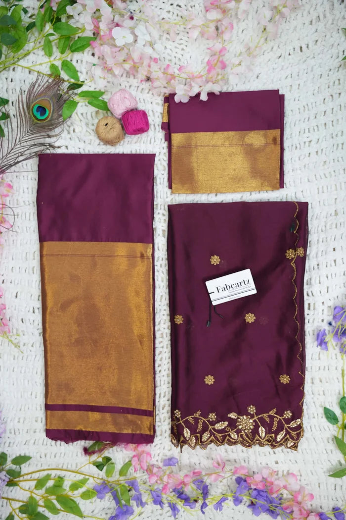 South Indian Festival Traditional Half Saree (Aghore)