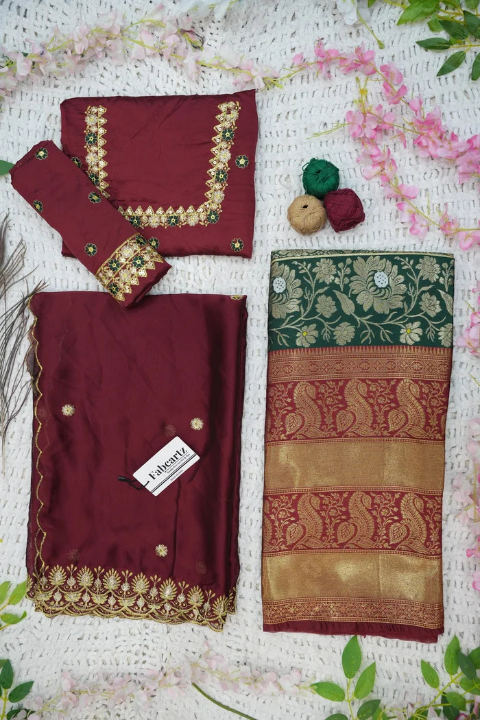 దక్షిణ భారత పండుగ సాంప్రదాయ హాఫ్ చీర (ఛవి)