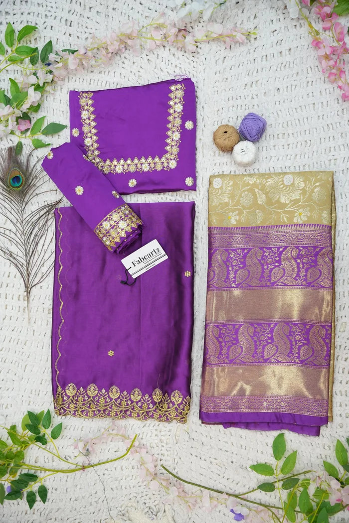 దక్షిణ భారత పండుగ సాంప్రదాయ హాఫ్ చీర (ఛవి)