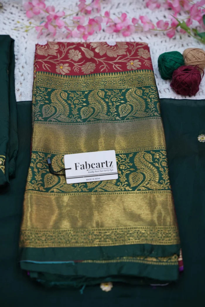 దక్షిణ భారత పండుగ సాంప్రదాయ హాఫ్ చీర (ఛవి)
