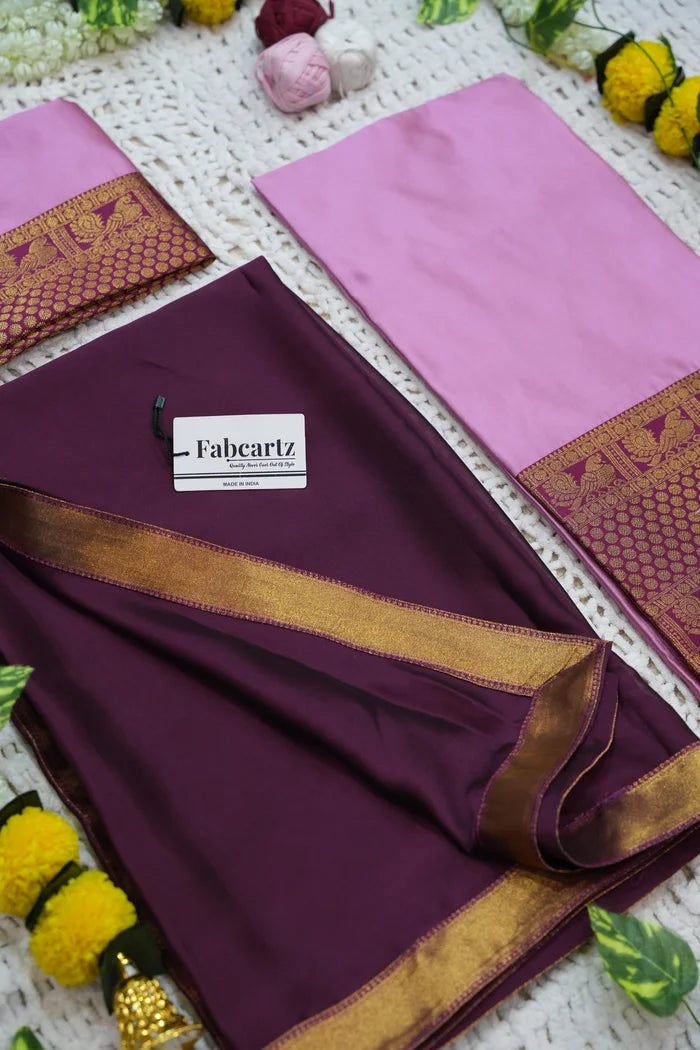 దక్షిణ భారత పండుగ సాంప్రదాయ హాఫ్ చీర (ఛవి)
