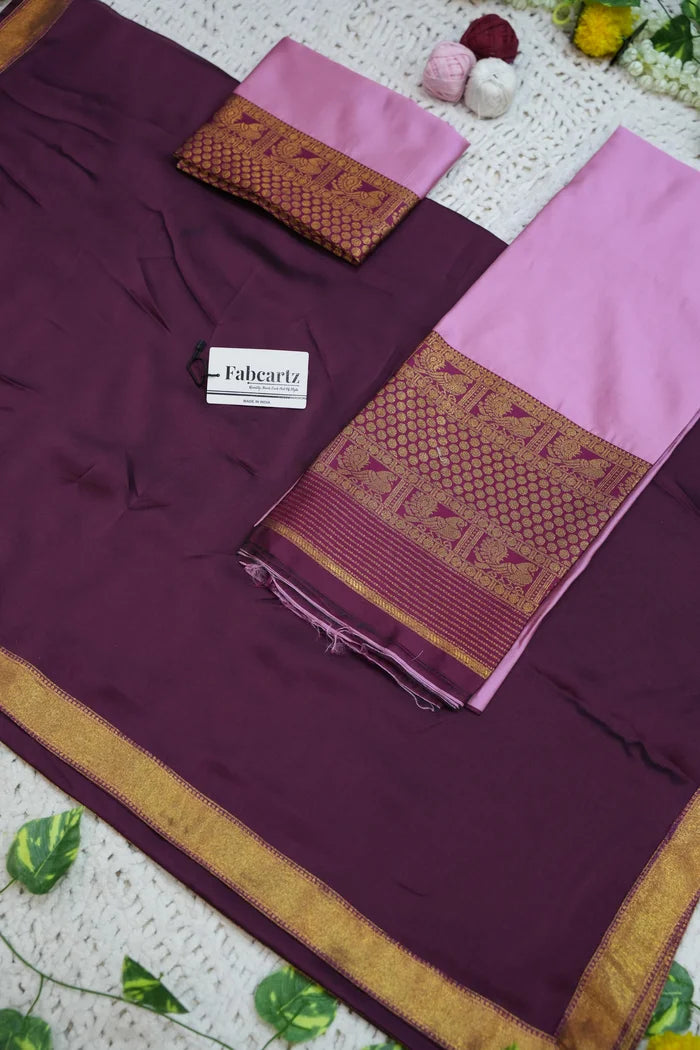Mornika Women's Woven Design zari work Half Saree with Embroidered Blouse and Dupatta