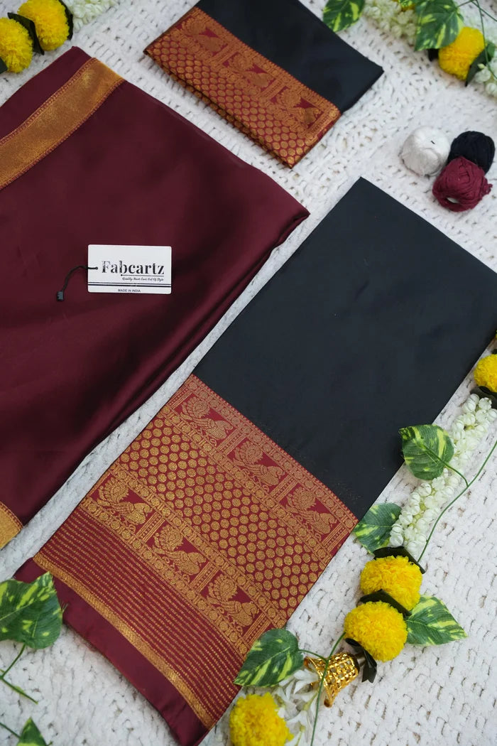 Mornika Women's Woven Design zari work Half Saree with Embroidered Blouse and Dupatta