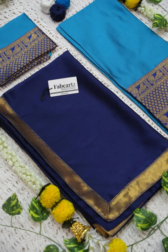 Mornika Women's Woven Design zari work Half Saree with Embroidered Blouse and Dupatta