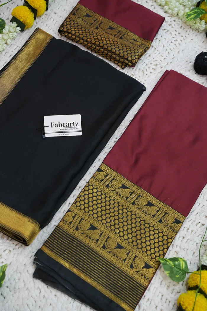 Mornika Women's Woven Design zari work Half Saree with Embroidered Blouse and Dupatta