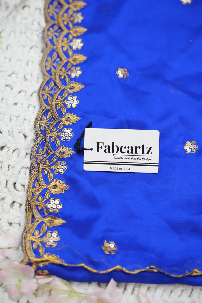 SudhaPattu Women's Woven Design zari work Half Saree with Embroidered Blouse and Dupatta
