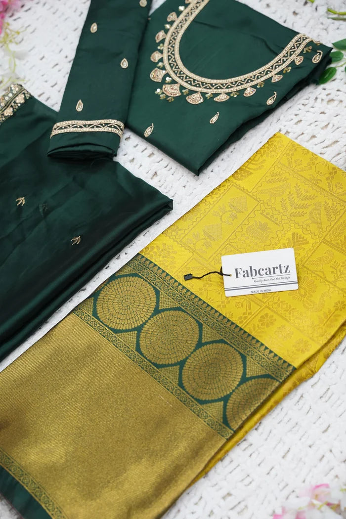 దక్షిణ భారత పండుగ సాంప్రదాయ హాఫ్ చీర (ఛవి)